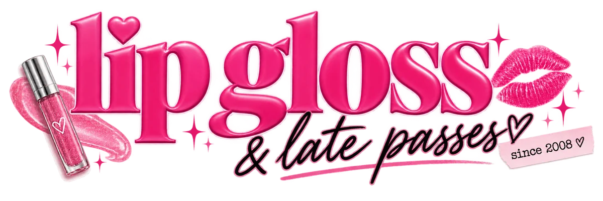 lip gloss and late passes logo